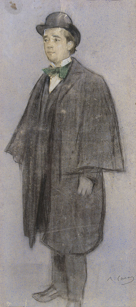 Portrait of Adrià Gual by Ramon Casas y Carbo,A3(16x12")Poster