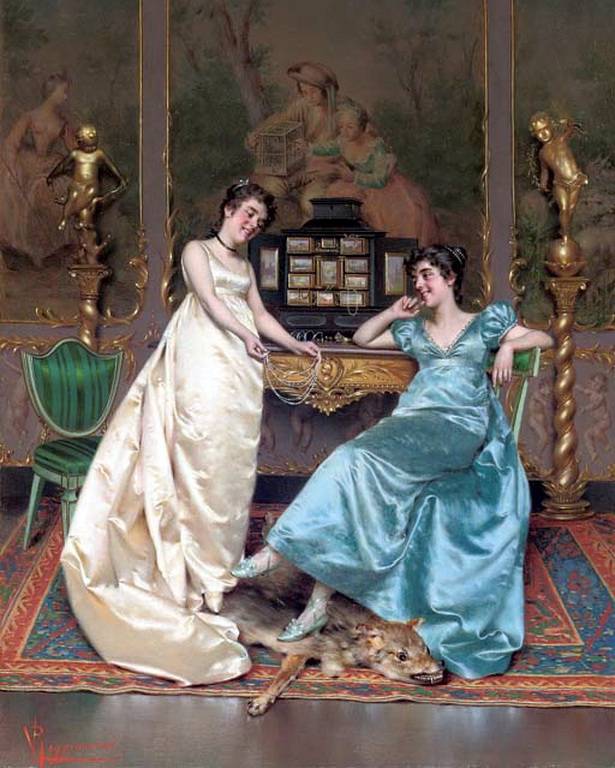 The pearl necklace by Vittorio Reggianini,A3(16x12")Poster
