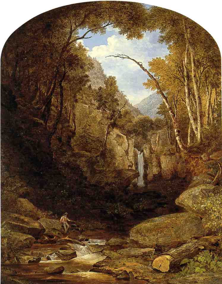 Meditation in the Catskill Mountains, vintage artwork by Thomas Addison Richards, A3 (16x12") Poster Print