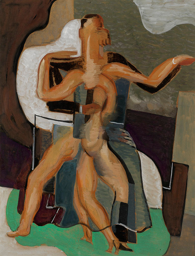 Dancing Couple by Vladimir Baranoff-Rossine,16x12(A3) Poster