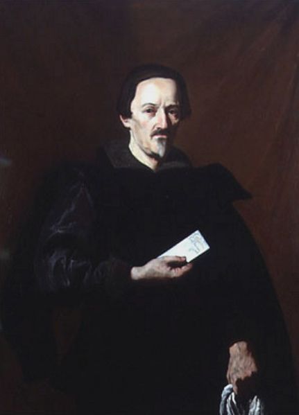 Marquis Vincenzo Giustiniani, vintage artwork by Nicolas Regnier, 12x8" (A4) Poster