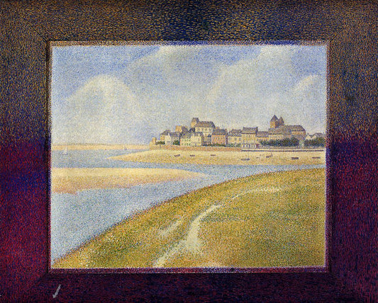 Le Crotoy, Upstream, vintage artwork by Georges Seurat, 12x8" (A4) Poster