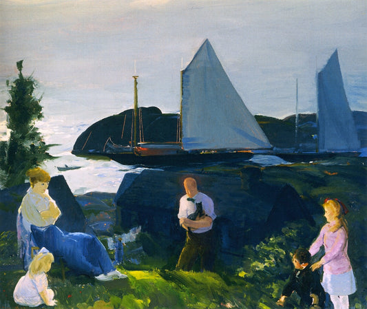 Evening Group by George Wesley Bellows,16x12(A3) Poster