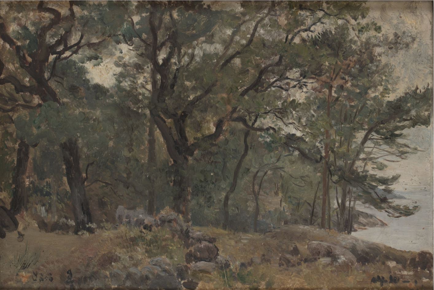 Landscape from Saro, vintage artwork by Alfred Wahlberg, 12x8" (A4) Poster