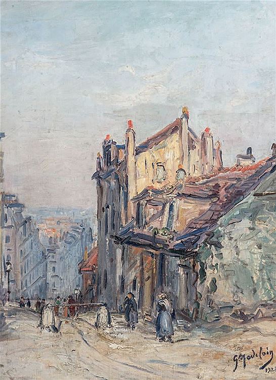 House of Mimi Pinson in Montmartre by Gustave Madelain,A3(16x12")Poster