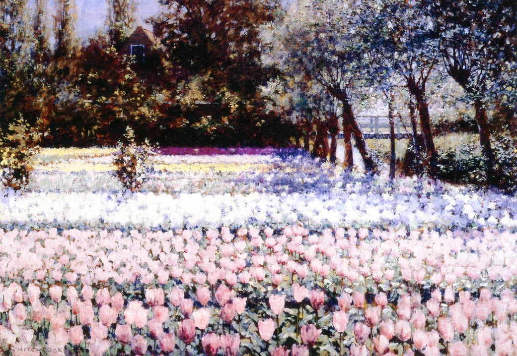 Early Spring in Holland, vintage artwork by George Hitchcock, 12x8" (A4) Poster