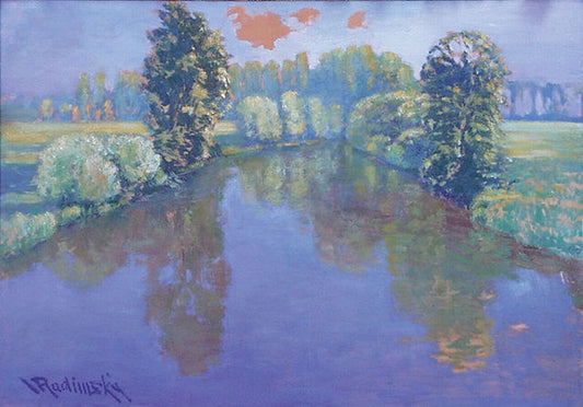 Landscape with a river by Vaclav Radimsky,A3(16x12")Poster