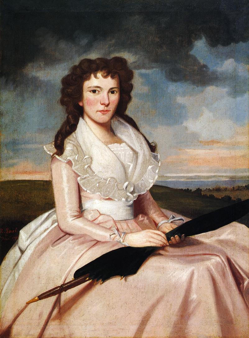 Hulda Bradley, vintage artwork by Ralph Earl, 12x8" (A4) Poster