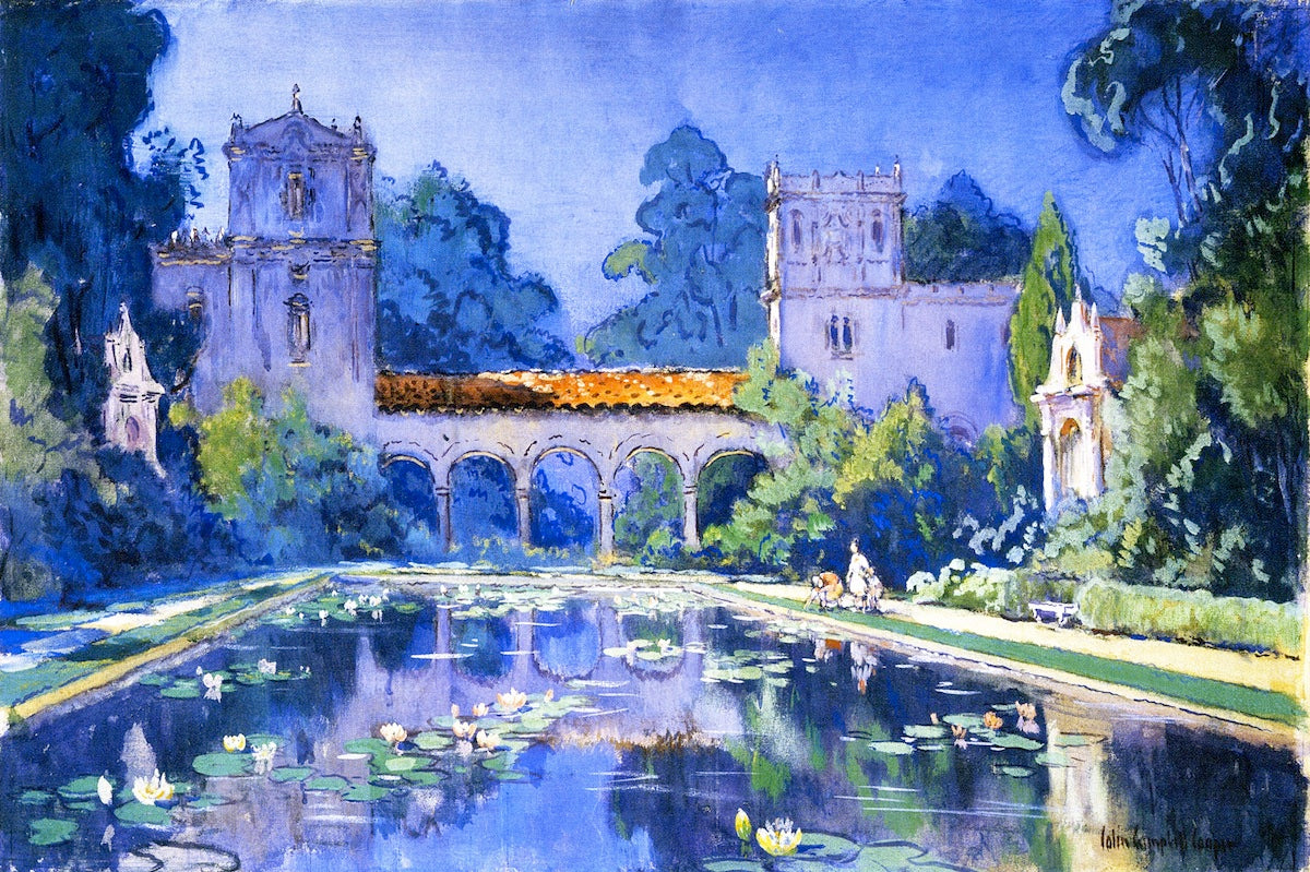 Lily Pond, Balboa Park by Colin Campbell Cooper,A3(16x12")Poster