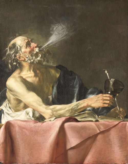 Allegory of Ephemerality, vintage artwork by Jusepe de Ribera, 12x8" (A4) Poster