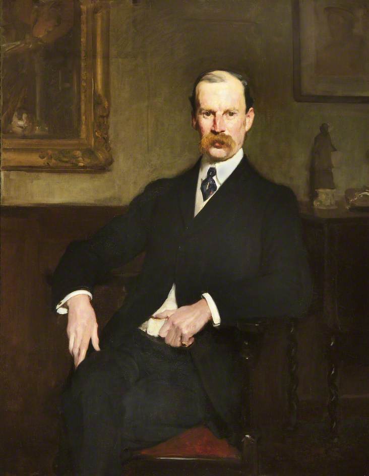 Sir Aston Webb (1849–1930), PRIBA, GCVO, PRA, RGM, vintage artwork by Solomon Joseph Solomon, 12x8" (A4) Poster