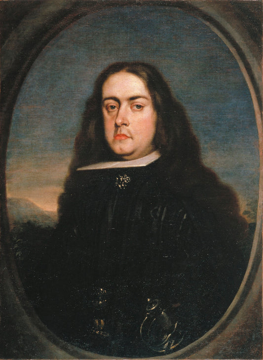 Juan Francisco de la Cerda, VIII Duke of Medinaceli, vintage artwork by Claudio Coello, 12x8" (A4) Poster