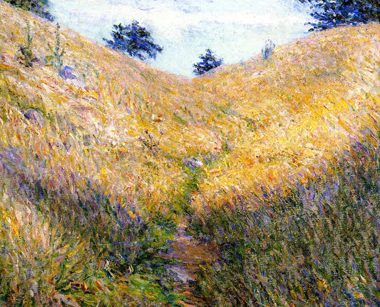 Giverny Hillside, vintage artwork by Lilla Cabot Perry, 12x8" (A4) Poster