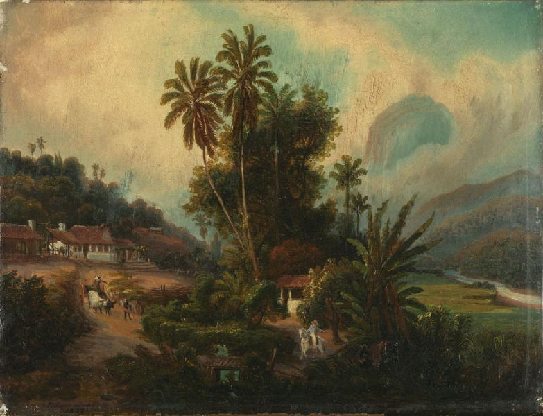 Cuban Landscape, vintage artwork by Ferdinand Konrad Bellermann, A3 (16x12") Poster Print