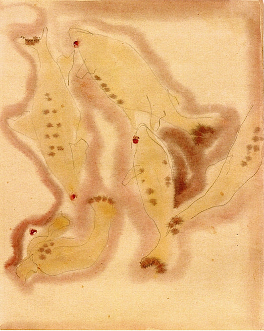 Fish Series, No. 8, vintage artwork by Charles Demuth, 12x8" (A4) Poster