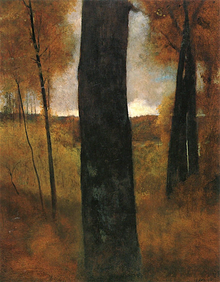 Edge of Forest, vintage artwork by John La Farge, 12x8" (A4) Poster