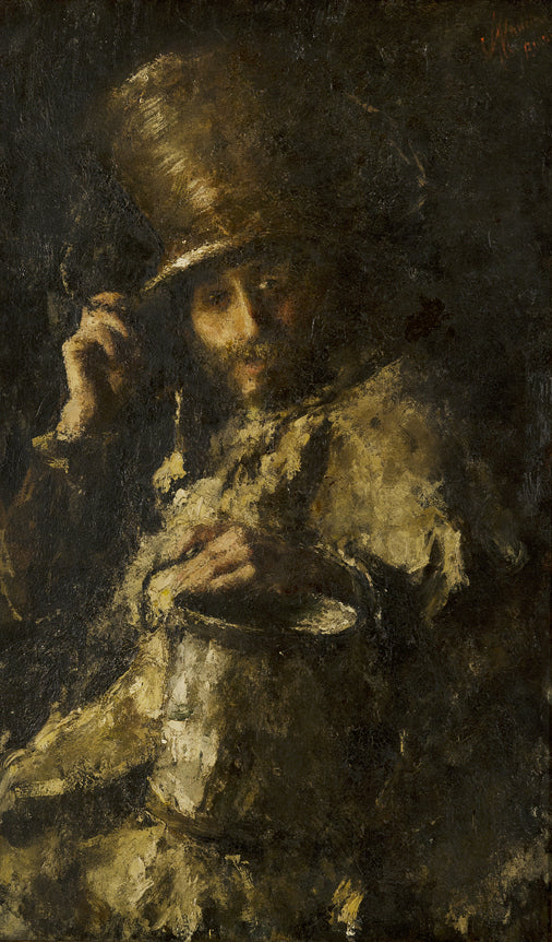 The Fool, vintage artwork by Antonio Mancini, 12x8" (A4) Poster