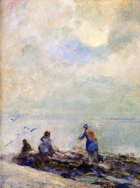 Clam diggers on the St. Lawrence by Arthur-Dominique Rozaire,16x12(A3) Poster
