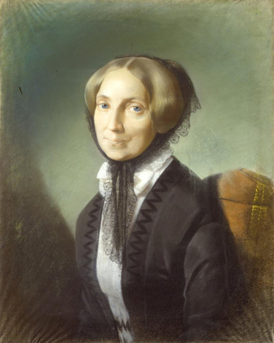 Portrait of Rosina Poldi Pezzoli, vintage artwork by Giuseppe Molteni, A3 (16x12") Poster Print