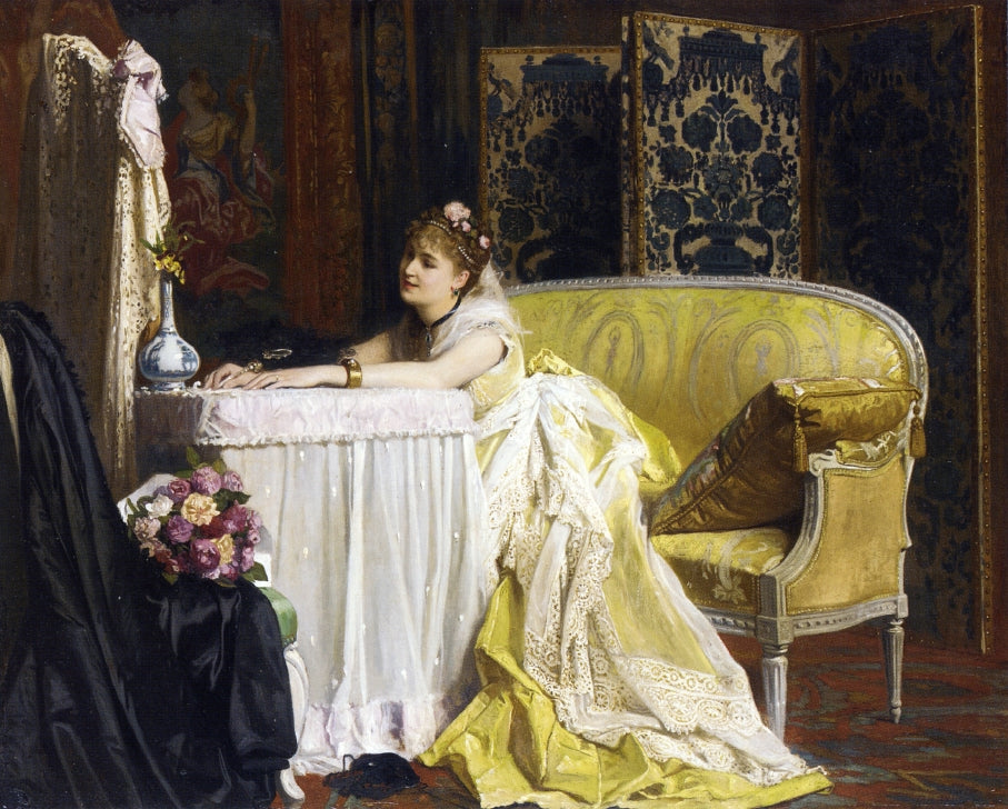 After the Ball, vintage artwork by Charles Baugniet, A3 (16x12") Poster Print