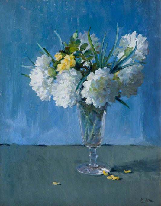 Still Life. Flower Study, vintage artwork by Hans Iten, 12x8" (A4) Poster