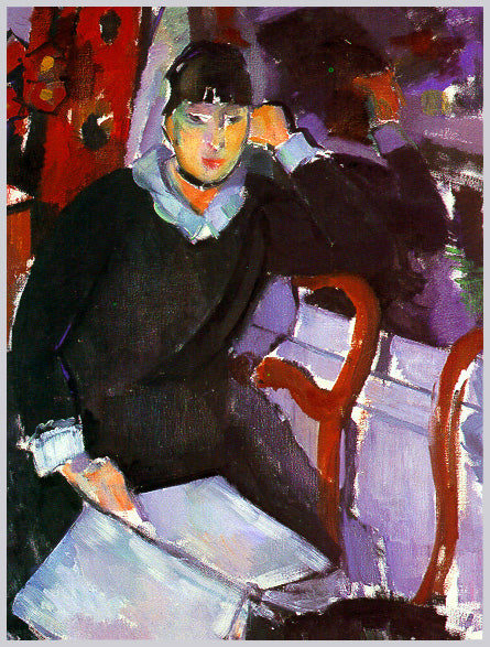 seated woman, vintage artwork by Rik Wouters, 12x8" (A4) Poster