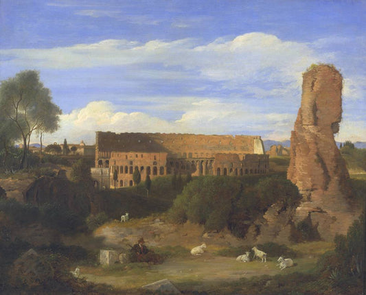 The Colosseum from the Campo Vaccino, vintage artwork by Sir Charles Lock Eastlake, RA, A3 (16x12") Poster Print