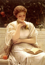 In the Orangery, vintage artwork by Charles Edward Perugini, 12x8" (A4) Poster