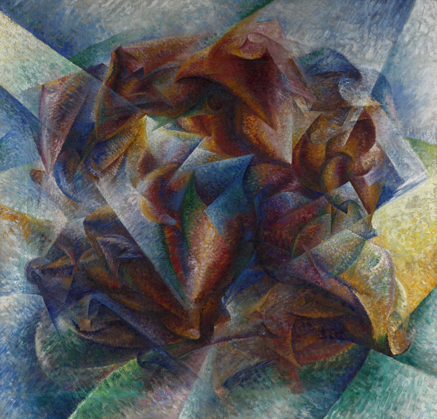 Dynamism of a Soccer Player, vintage artwork by Umberto Boccioni, 12x8" (A4) Poster
