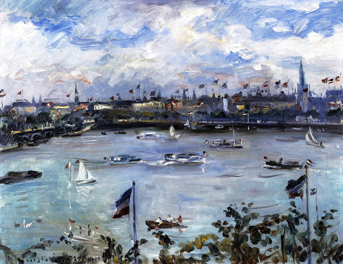 Emperor's Day in Hamburg by Lovis Corinth,A3(16x12")Poster