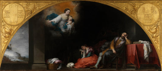 Dream of Patrician John, vintage artwork by Bartolome Esteban Murillo, 12x8" (A4) Poster
