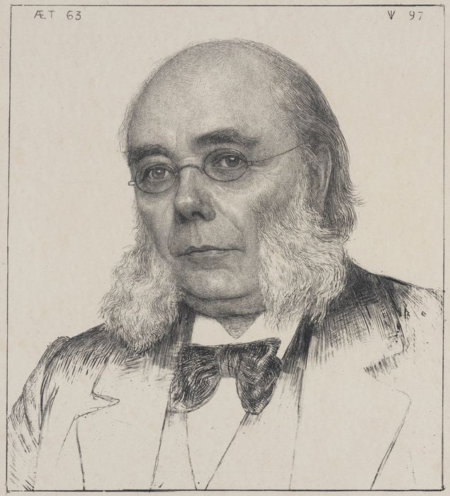 Portrait of H. Pierson by Jan Veth,A3(16x12")Poster