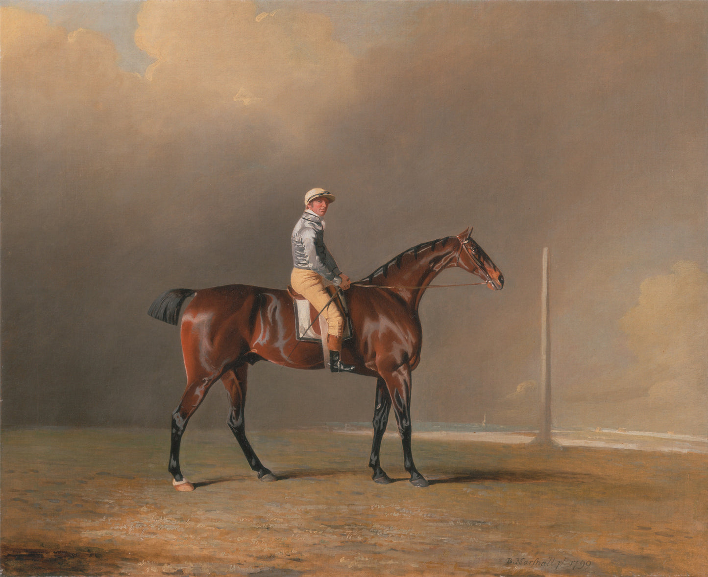 Diamond, with Dennis Fitzpatrick Up, vintage artwork by Benjamin Marshall, 12x8" (A4) Poster