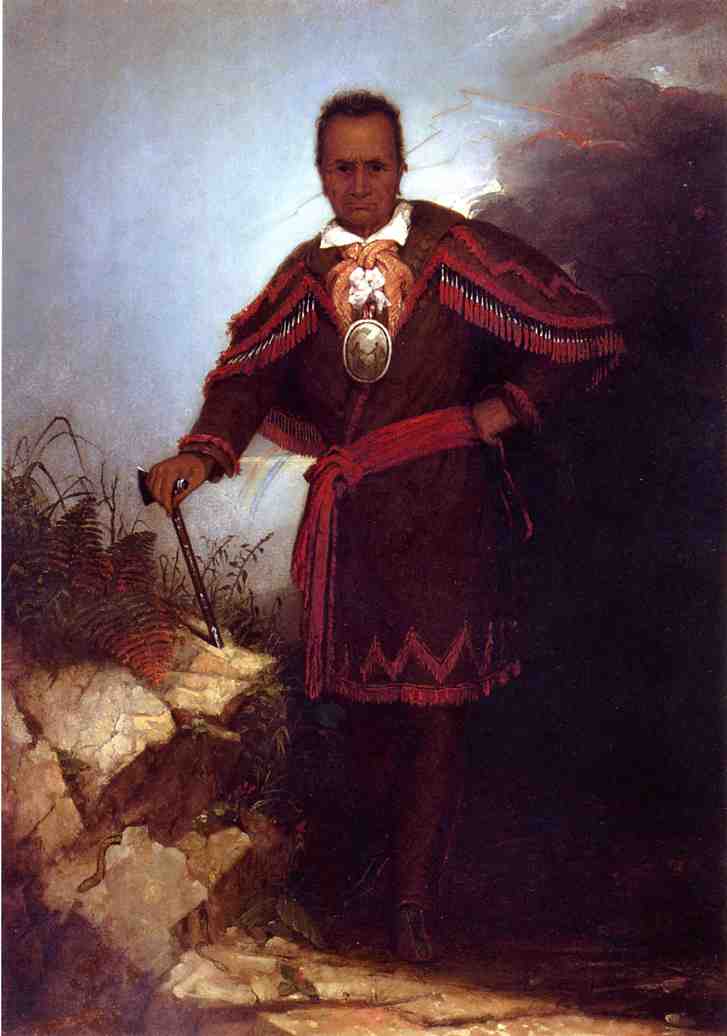 Red Jacket, vintage artwork by Thomas Hicks, 12x8" (A4) Poster