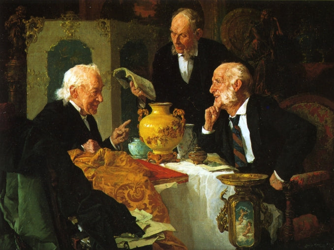 The Antique Dealer, vintage artwork by Louis Charles Moeller, 12x8" (A4) Poster
