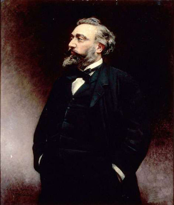 Leon Gambetta, vintage artwork by Leon Joseph Florentin Bonnat, 12x8" (A4) Poster