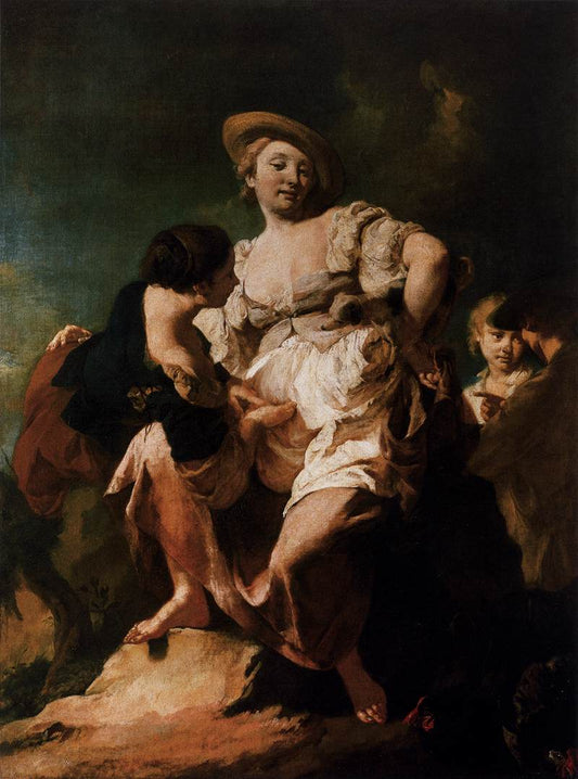 The Soothsayer, vintage artwork by Giovanni Battista Piazzetta, 12x8" (A4) Poster