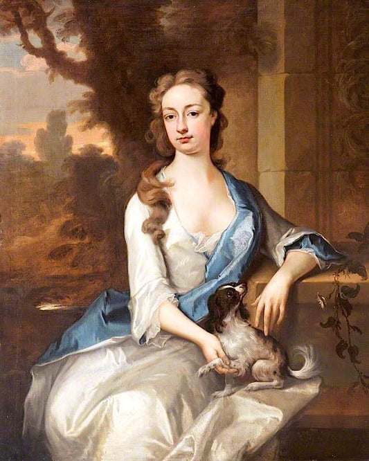 Lady Charlotte Herbert, vintage artwork by Michael Dahl, 12x8" (A4) Poster