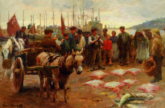 The Day's Catch by Harold Charles Francis Harvey,16x12(A3) Poster
