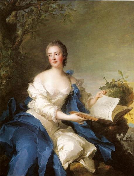 Princesse de Rohan, vintage artwork by Jean-Marc Nattier, 12x8" (A4) Poster