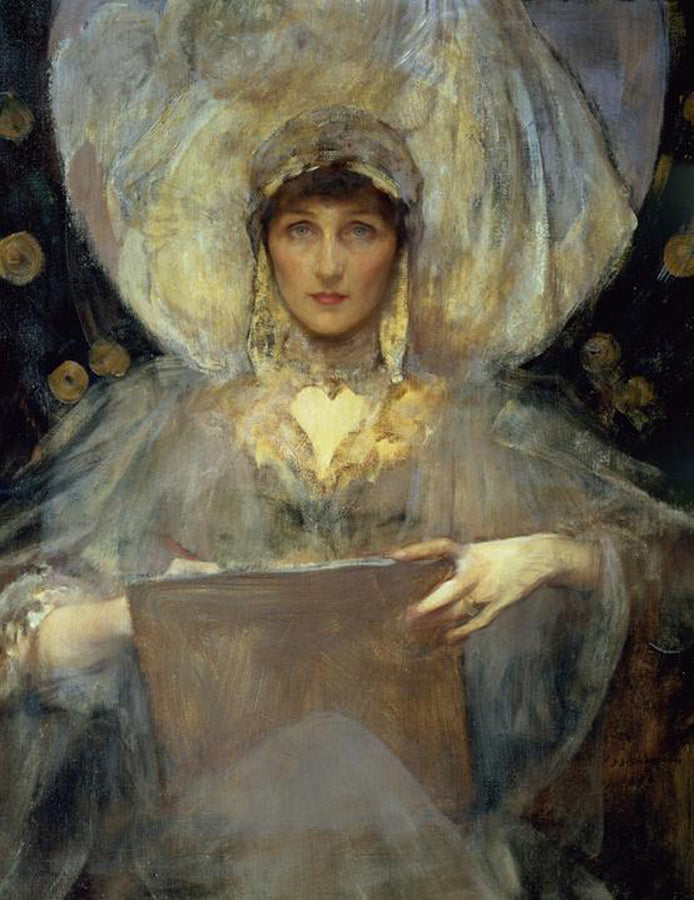 Lady Violet, The Duchess of Rutland, vintage artwork by Sir James Jebusa Shannon, 12x8" (A4) Poster