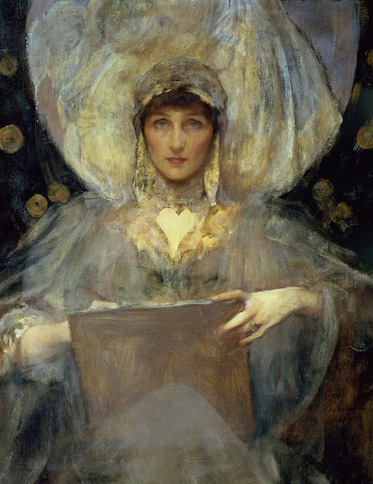 Lady Violet, The Duchess of Rutland, vintage artwork by Sir James Jebusa Shannon, 12x8" (A4) Poster