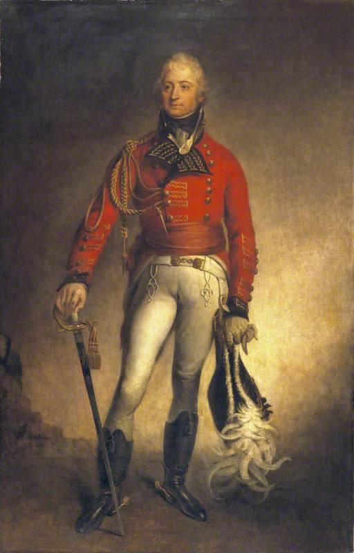 Lieutenant-General Sir Thomas Picton, vintage artwork by Sir Martin Archer Shee, 12x8" (A4) Poster