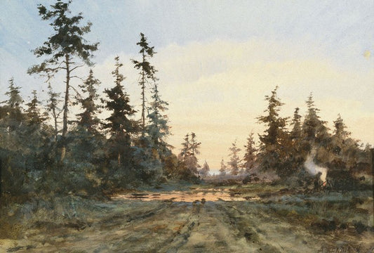 A Grove by Albert Benois,A3(16x12")Poster