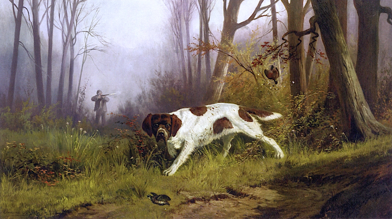 On the Hunt by Edmond H. Osthaus,A3(16x12")Poster