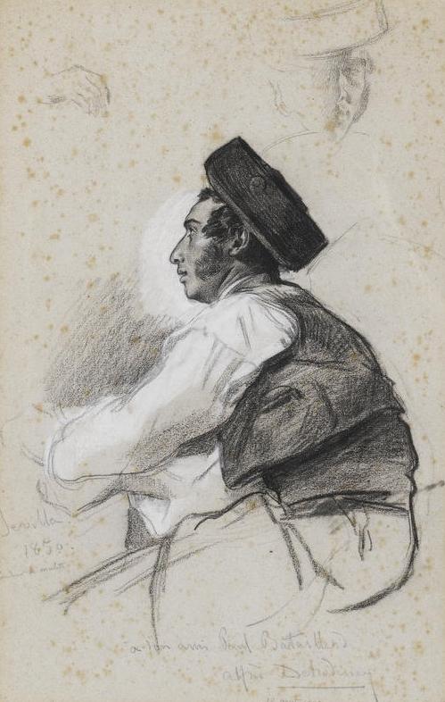 Condeur di Mulati, vintage artwork by Alfred Dehodencq, A3 (16x12") Poster Print