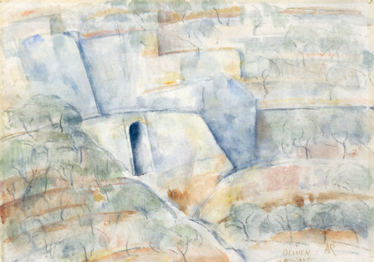Olive Trees in Positano by Anita Rée,16x12(A3) Poster