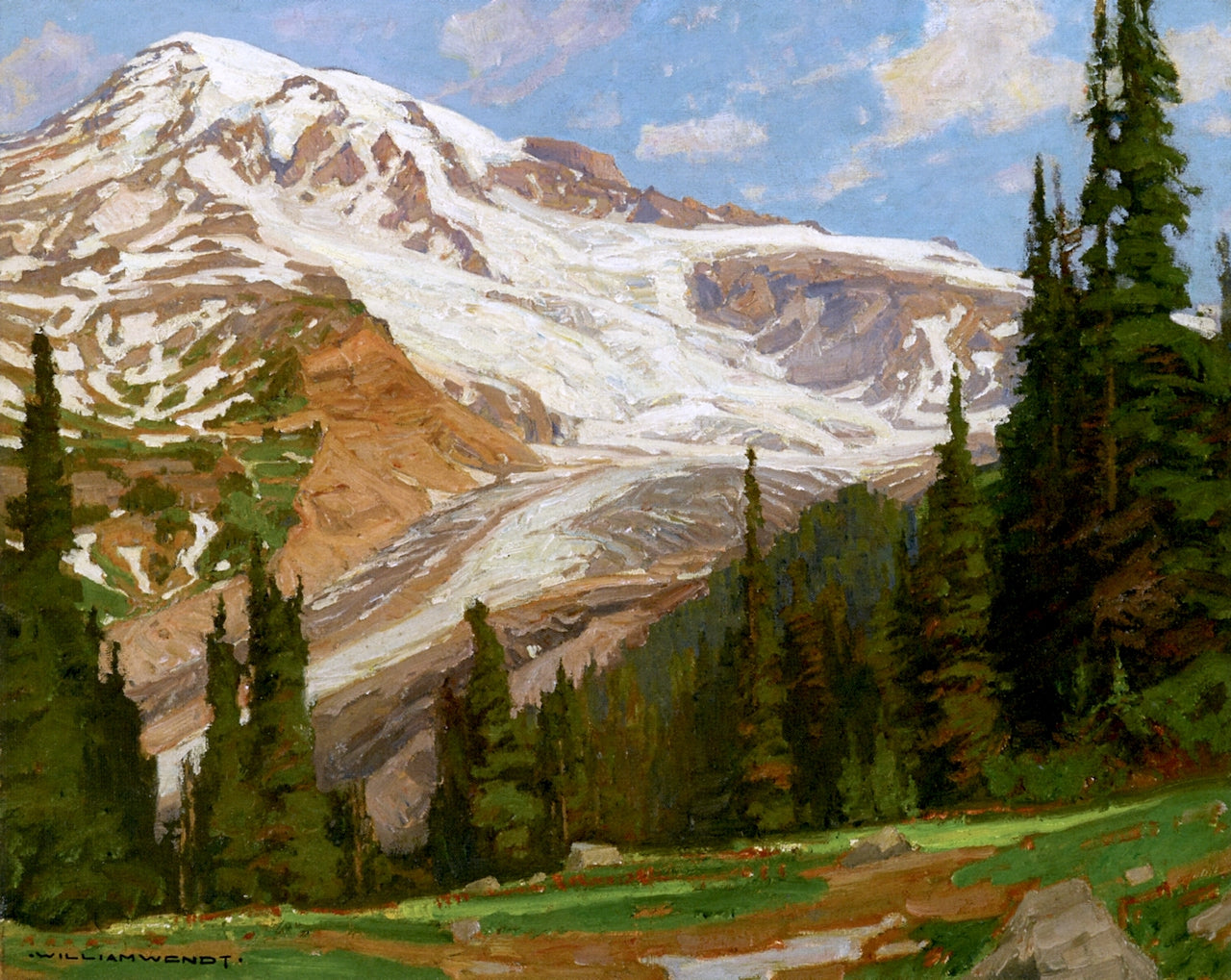 Glacial Grandeur by William Wendt,A3(16x12")Poster