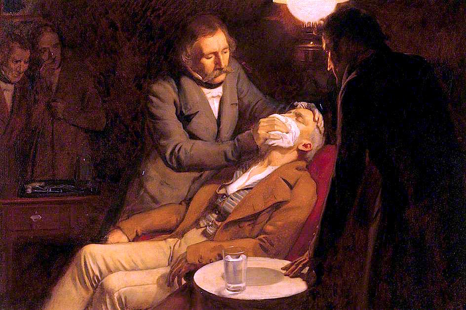 e First Use of Ether in Dental Surgery, 1846 by Ernest Board,16x12(A3) Poster