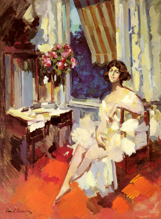 A Ballerina In Her Boudoir by Constantin Alexeevich Korovin,A3(16x12")Poster